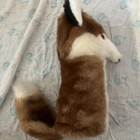 Vintage Fox Plush Golf Club Head Cover Coyote Wolf Headcover Wood - Picture 4 of 7